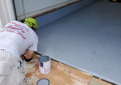 Spoxying the garage floor